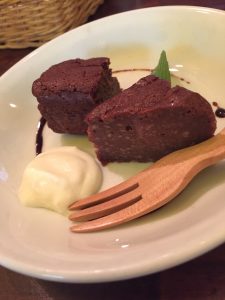 蔵カフェ 酒粕のフォンダンショコラ