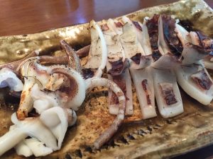 根津 釜竹 いか焼き